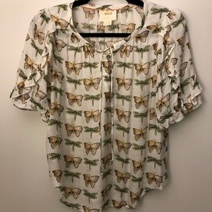 Butterfly top from Anthropologie